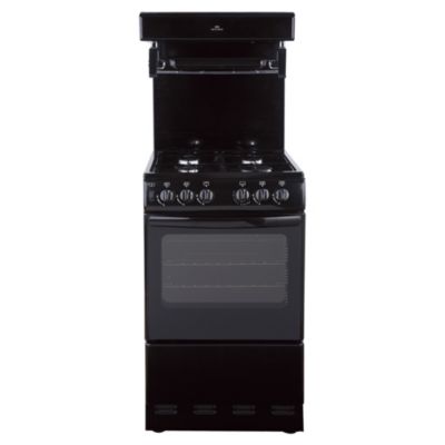 New World 50THLGBK Gas Cooker with High Level Grill Black