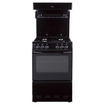 New World 55THLGBK Gas Cooker with High Level Grill Black