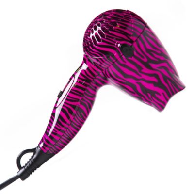 Ionika Hot Pink Zebra Mini Dryer
