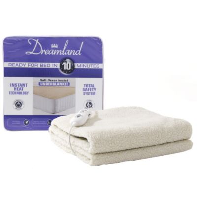 Dreamland 6862 Ready for Bed in 10 Minutes Single Fleece Under Blanket