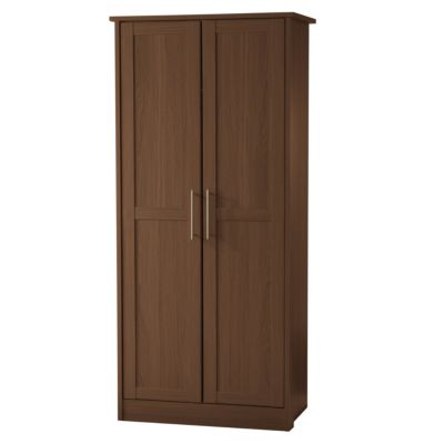 Consort Delta Walnut Effect 2-door Wardrobe