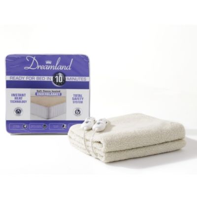 Dreamland 6857 Ready for Bed in 10 Minutes Kingsize Dual Control Fleece Under Blanket