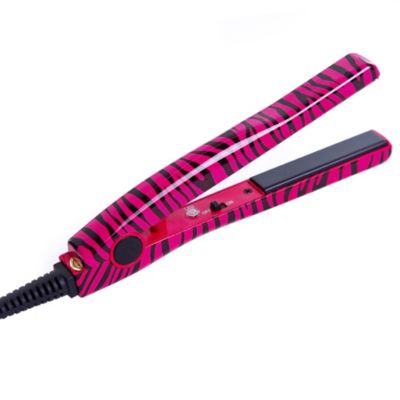 Ionika Hot Pink Zebra Mini Straightener