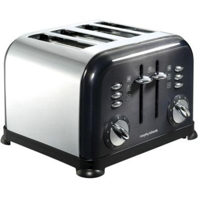 Morphy Richards 44733 Accents Black 4-slice Toaster