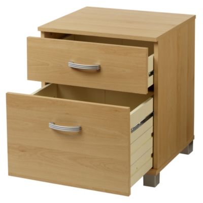 Beech Effect 2-drawer Filing Cabinet