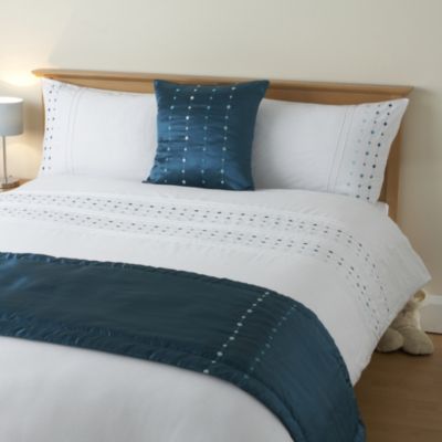 Tu Bed in a Bag Spot Teal - includes Duvet Cover, Pillowcase, Runner and Cushion Cover