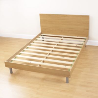 Ashcraft furniture Kansas Kingsize Divan Oak Effect Bed