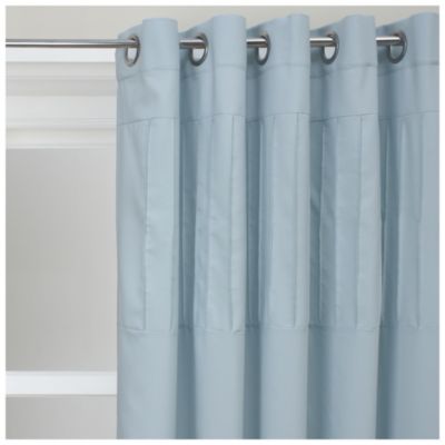 Statutory Tu Pintuck Panel Curtains Cornflower Blue