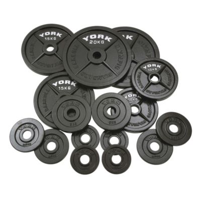 York 140kg Hammertone Cast Iron Olympic Set