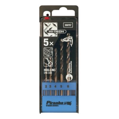 Piranha 5-piece Metal Drill Bit Set