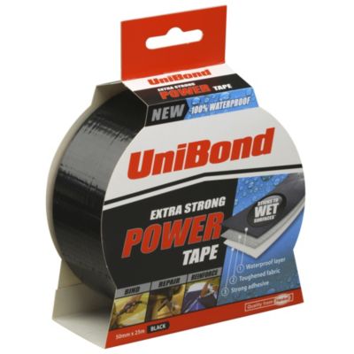Unibond Power Tape Black 50mm x 25m