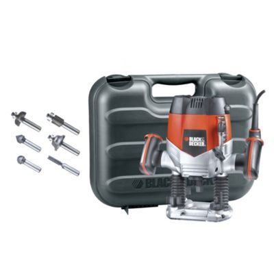 Black & Decker KW900EKA 1200W Router plus Accessories Kitbox