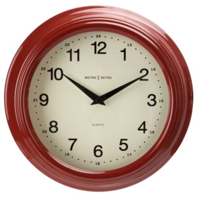 Tu Red Retro Wall Clock