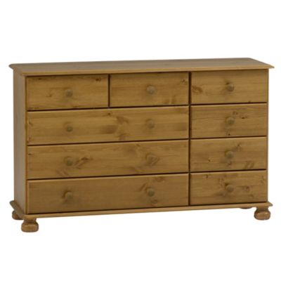 Statutory Oxford Pine 9-drawer Chest of Drawers