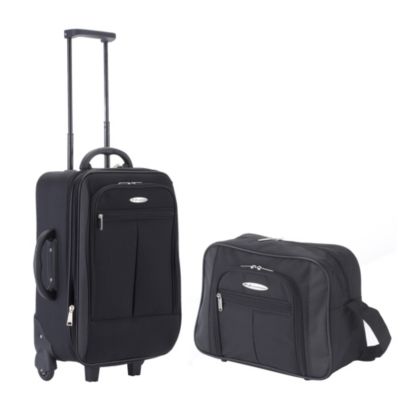 Constellation 2-piece 18'' Trolley with Flight Bag Black