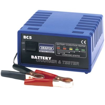 Draper 6V/12V Battery Charger and Tester 4.5Amp