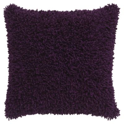 Tu Purple Shaggy Chenille Cushion