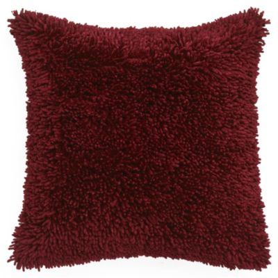 Tu Red Shaggy Chenille Cushion