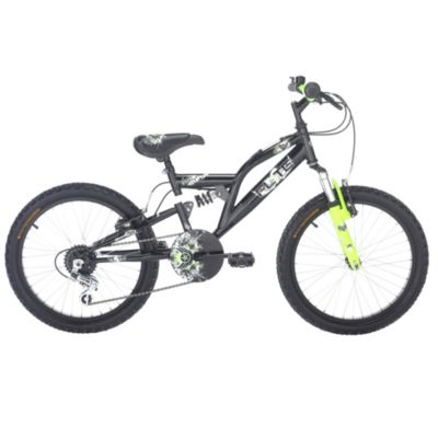 Flite Turbo 20" Wheel 6-speed Boys' Full Suspension Mountain Bike Black and Green