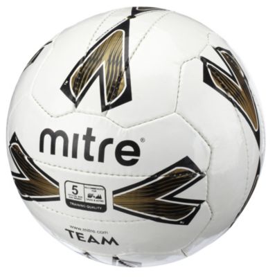 Mitre Team Size 5 White/Gold Training Football