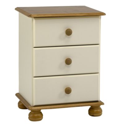 Statutory Oxford 3-drawer Chest of Drawers Cream