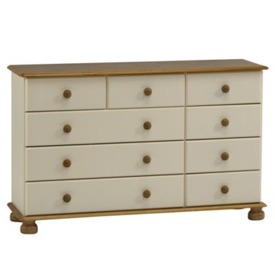 9-drawer Chest of Drawers Cream