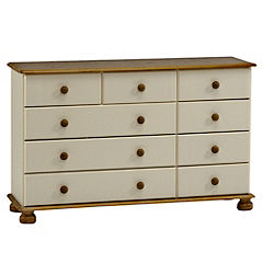 Oxford 9-drawer Chest of Drawers Cream