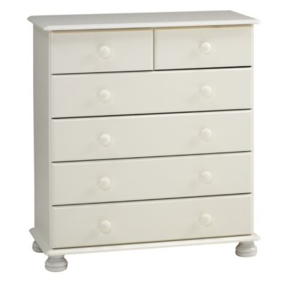 Somerset 6-drawer Chest of Drawers White