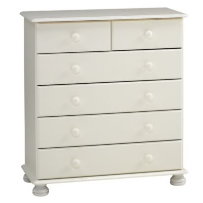 ProNova Somerset 6-drawer Chest of Drawers White