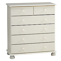 Somerset 6-drawer Chest of Drawers White