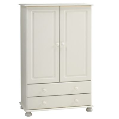 Statutory Somerset 2-drawer Small Wardrobe White