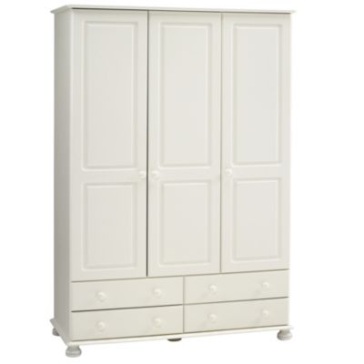 Statutory Somerset 3-door Wardrobe White