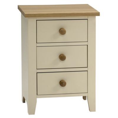 Devon 3-drawer Chest of Drawers Cream 120602161