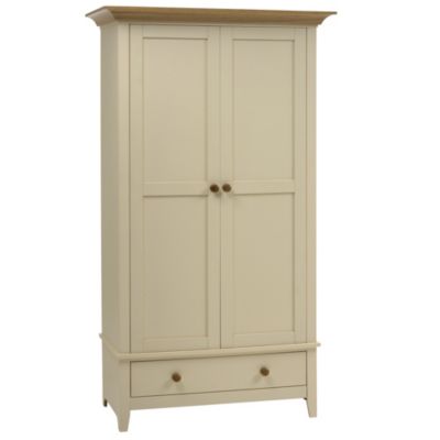 Devon 2-door Wardrobe Cream