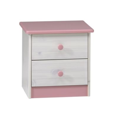 ProNova Georgia 2-drawer Chest of Drawers Pink and White