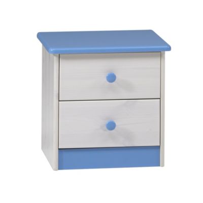 Statutory Atlanta 2-drawer Chest of Drawers Blue and White