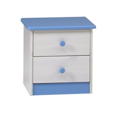 ProNova Atlanta 2-drawer Chest of Drawers Blue and White