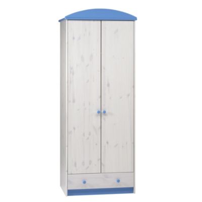 ProNova Atlanta 2-door Wardrobe Blue and White 120615510