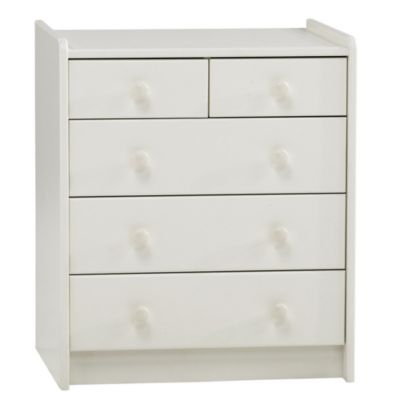 Montreal 5-drawer Chest of Drawers White