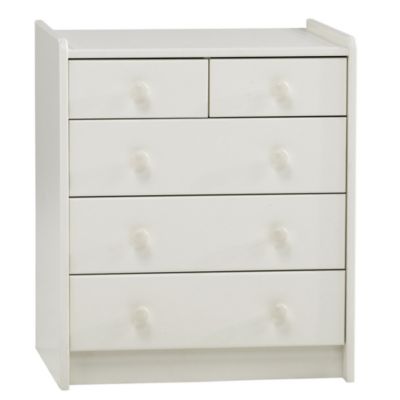 ProNova Montreal 5-drawer Chest of Drawers White