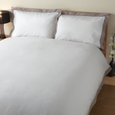 Home Collection 200 Thread Count 100% Egyptian Cotton Duvet Cover Set Mink