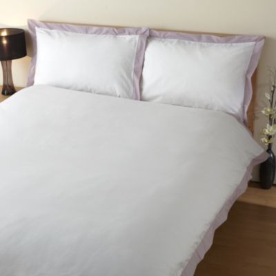 Home Collection 200 Thread Count Egyptian Cotton Duvet Cover Set Heather