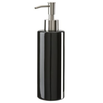 Tu Black Slim Ceramic Soap Dispenser