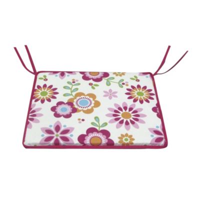 Sainsbury's Seatpad Global Floral/Stripe Reversible 2-pack
