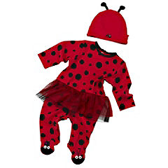 Tu Ladybird Sleepsuit and Hat
