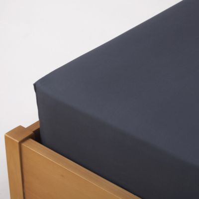 Tu Denim Blue Non-iron Fitted Sheet