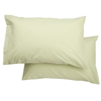 Tu Pistachio Non-iron Pillowcase Pair