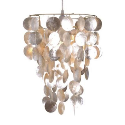 Inga Capiz Pendant Ivory