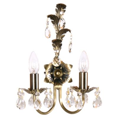 Orinoco 2-light Wall Light Antique Brass 120852902