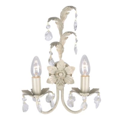 Inlite Orinoco 2-light Wall Light Cream and Gold